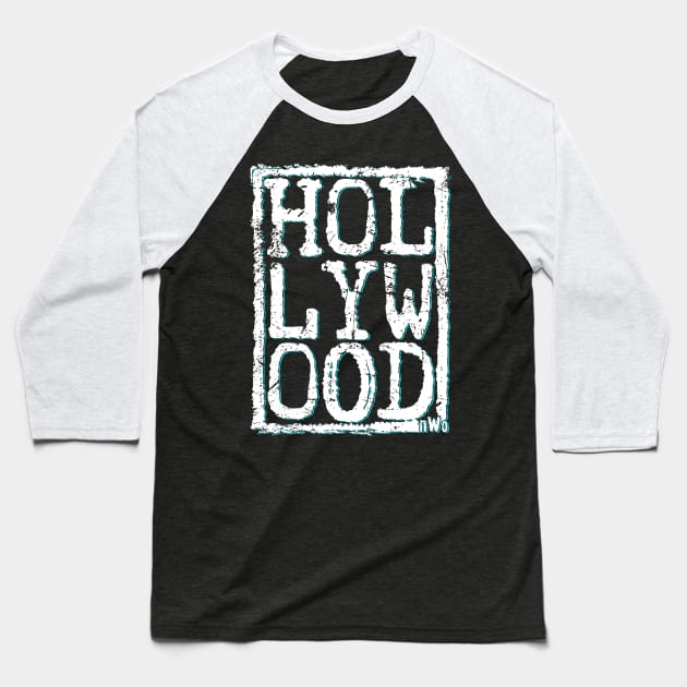 HOLLYWOOD "Stacked" Baseball T-Shirt by Cabin_13